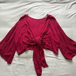 Billabong floral wrap top